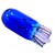 lamp 12V  5w    t10 wedge blauw